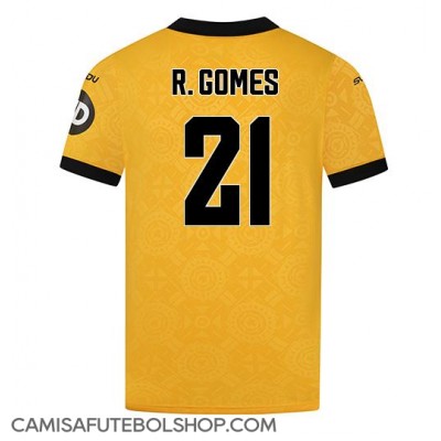 Camisa de time de futebol Wolves Rodrigo Gomes #21 Replicas 1º Equipamento 2025-26 Manga Curta Camisa de time de futebol Wolves Rodrigo Gomes #21 Replicas 1º Equipamento 2025-26 Manga Curta